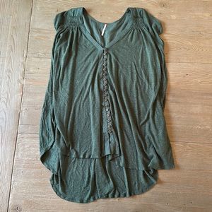 Free People Green flowy tunic size S